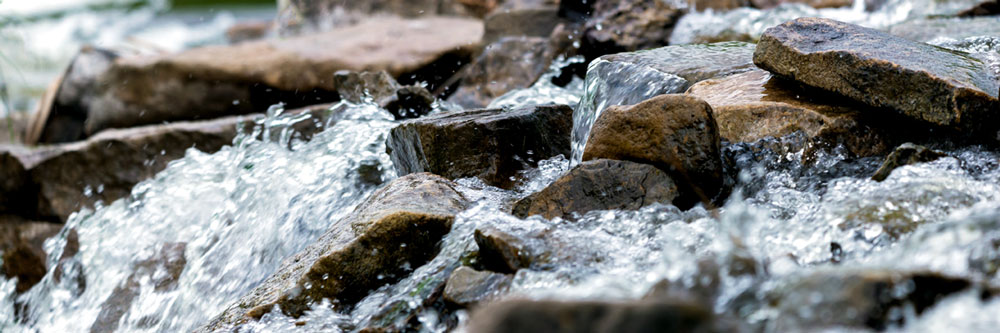 river flowing over rocks